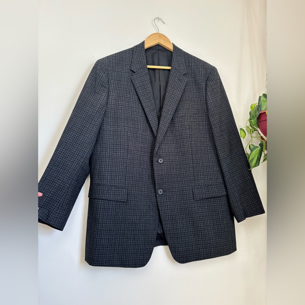Theory Standard Checked Blazer In Wool - Picture 5 of 13